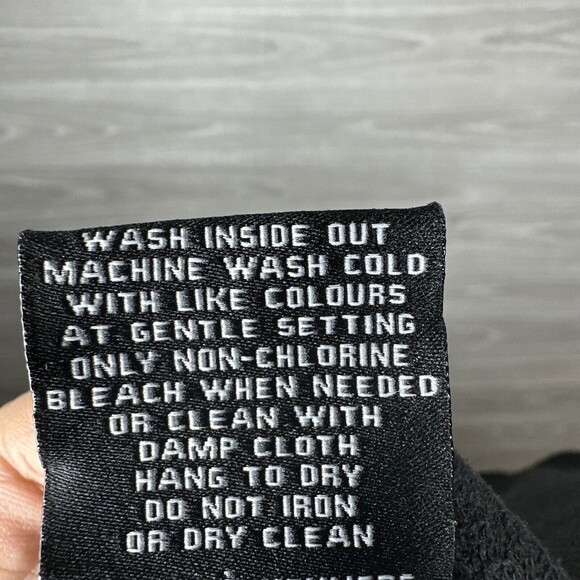 7 For All Mankind Black Faux Leather Pants Women’s M Vegan Leather Coated Jogger - Picture 14 of 15